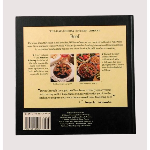 Williams Sonoma Kitchen Library Beef Cookbook by Joyce Goldstein 1993 Hardcover - Picture 2 of 9